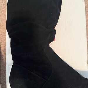 Women's Black Suede Boots